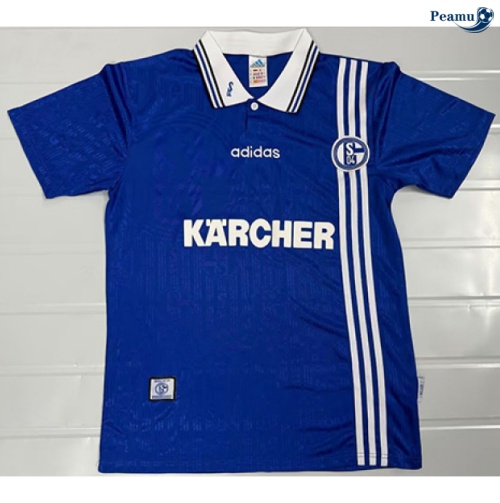 Maillot foot Rétro Schalke 04 Domicile 1996-97