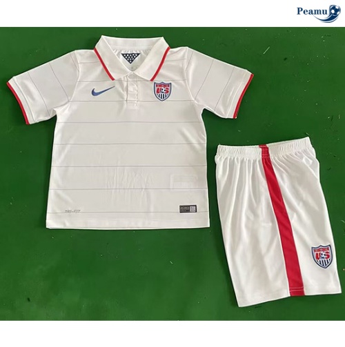 Maillot foot Rétro États-Unis Enfant Domicile 2014