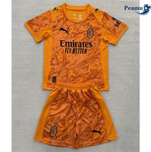 Maillot foot AC Milan Enfant Gardien de but Orange 2025-2026