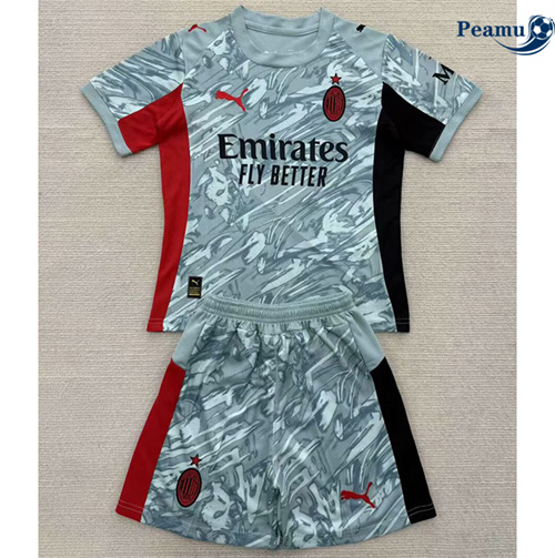 Maillot foot AC Milan Enfant Gardien de but Bleu 2025-2026