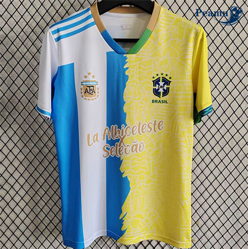 Maillot foot Argentine-Brésil co-marqué Edition 2025-2026
