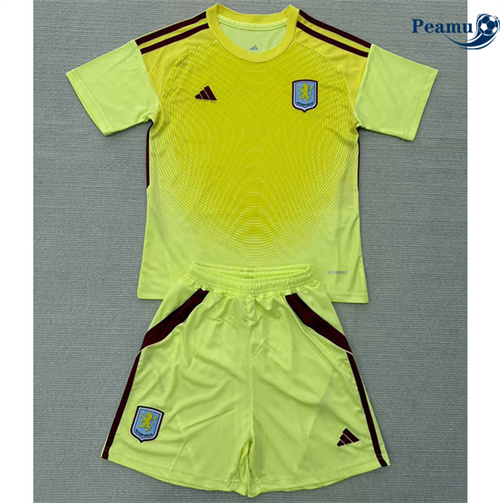 Maillot foot Aston Villa Enfant Gardien de but Jaune 2025-2026