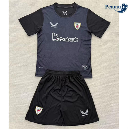Maillot foot Athletic Bilbao Enfant Gardien de but Noir 2025-2026