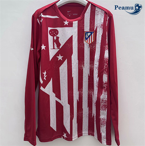 Maillot foot Atletico Madrid Manche Longue Rouge 2025-2026