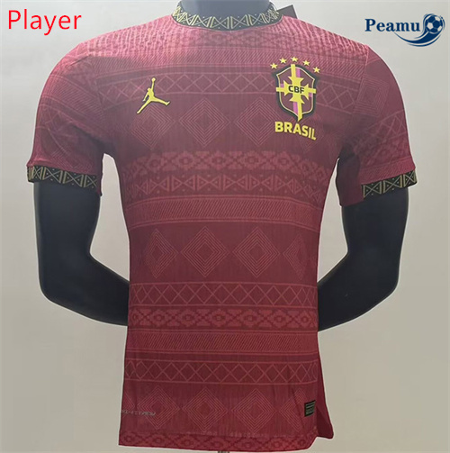 Maillot foot Brésil Player Version Spécial Rouge 2025-2026
