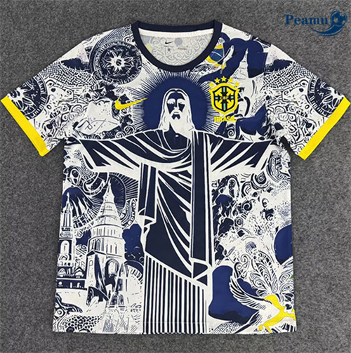 Maillot foot Brésil déesse cyan 2025-2026