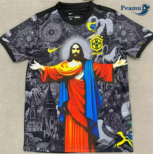 Maillot foot Brésil Goddess noir 2025-2026