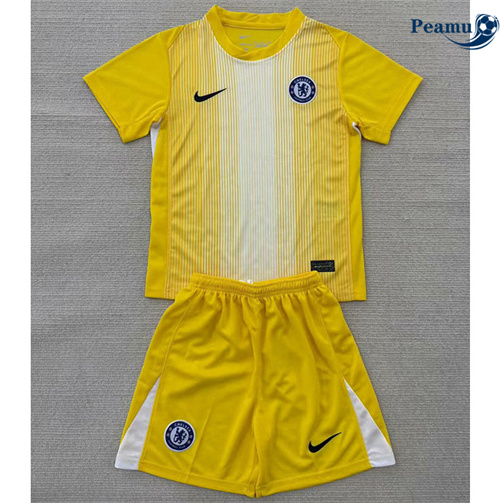 Maillot foot Chelsea Enfant Gardien de but Jaune 2025-2026