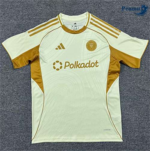 Maillot foot Inter Miami Training Jaune 2025-2026