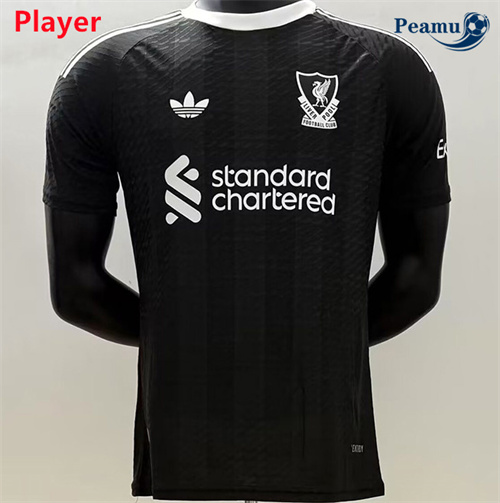 Maillot foot Liverpool Player Version Gardien De But noir 2025-2026