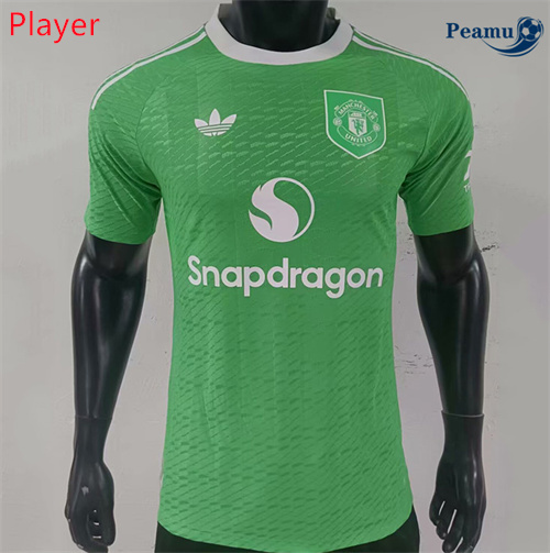 Maillot foot Manchester United Player Version Gardien de but Vert 2025-2026
