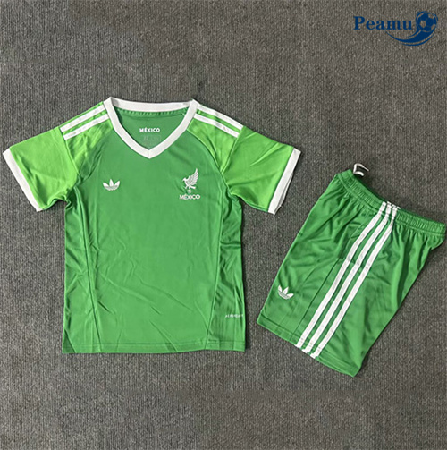 Maillot foot Mexique Enfant Gardien De But Coupe d'Or Vert 2025-2026