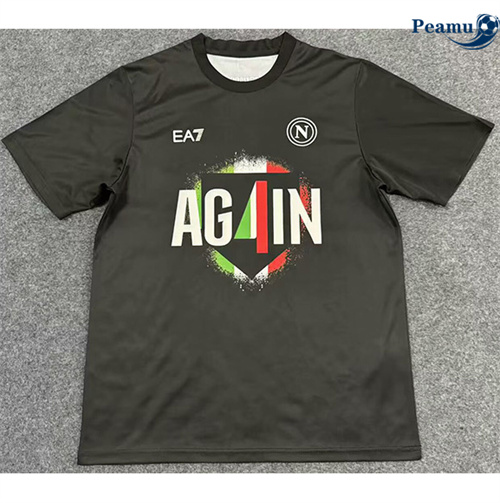 Maillot foot Naples Édition Champion Noir 2025-2026