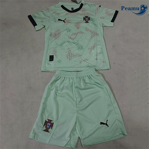 Maillot foot Portugal Enfant Vert 2025-2026
