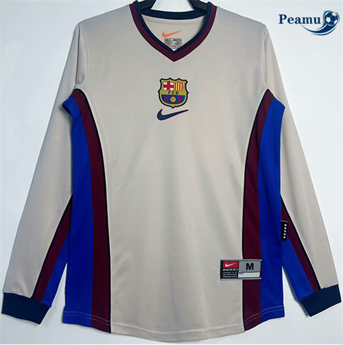 Maillot foot Rétro Barcelone Exterieur Manche Longue 1998-99