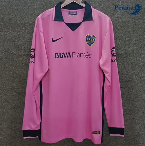 Maillot foot Rétro Boca Juniors Rose Manche Longue 2013-14