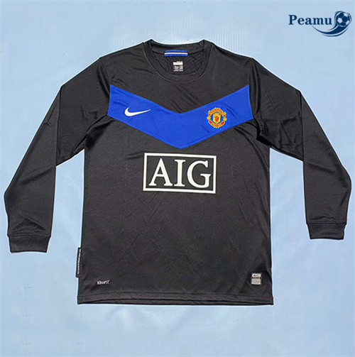 Maillot foot Rétro Manchester United Exterieur Manche Longue 2009-10