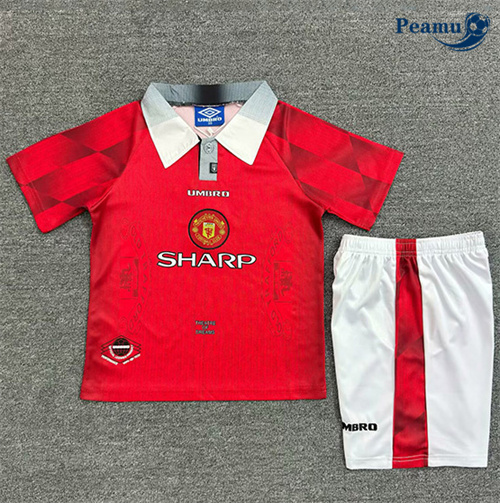 Maillot foot Rétro Manchester United Enfant Domicile 1996-97