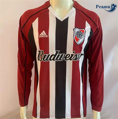 Maillot foot Rétro River Plate Exterieur Manche Longue 2005-06