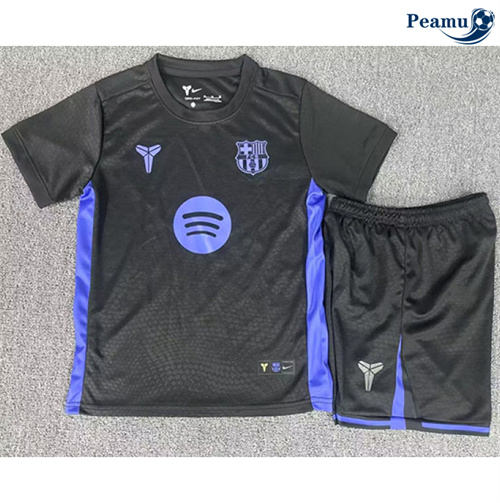Maillot foot Barcelone Enfant Noir 2025-2026
