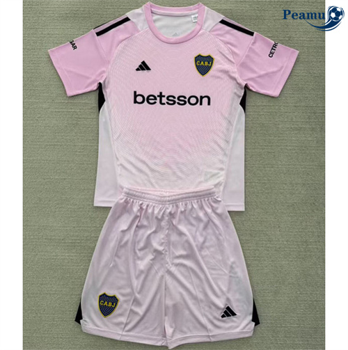 Maillot foot Boca Juniors Enfant Gardien de but Rose 2025-2026