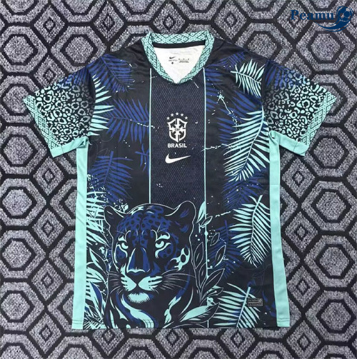 Maillot foot Brésil Special Bleu 25