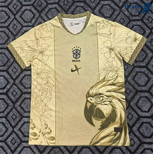 Maillot foot Brésil Special Doré 25