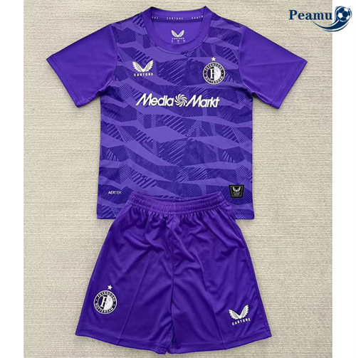 Maillot foot Feyenoord Enfant Gardien de but Violet 2025-2026