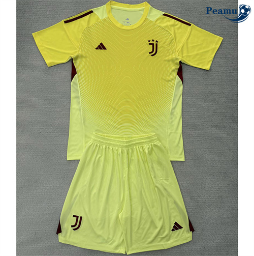 Maillot foot Juventus Enfant Gardien de but Jaune 2025-2026