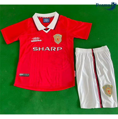 Maillot Rétro foot Manchester United Enfant Domicile 1999-00