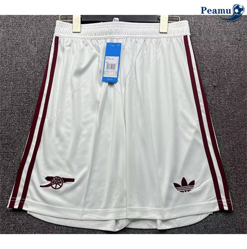 Maillot Short foot Arsenal Blanc 2025-2026
