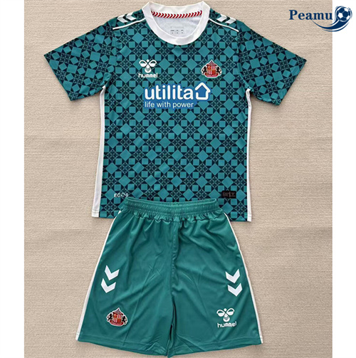 Maillot foot Sunderland Enfant Gardien de but Vert 2025-2026