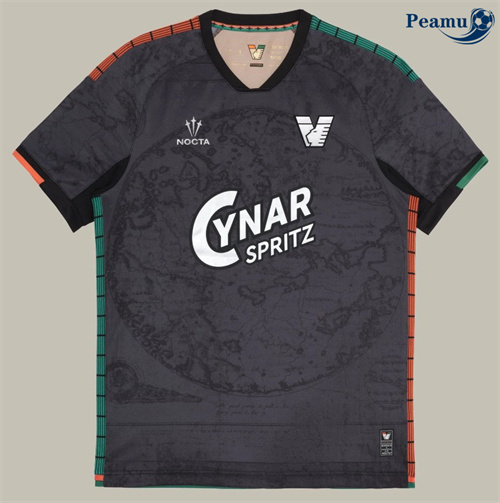 Maillot foot Venise Noir 2025-2026
