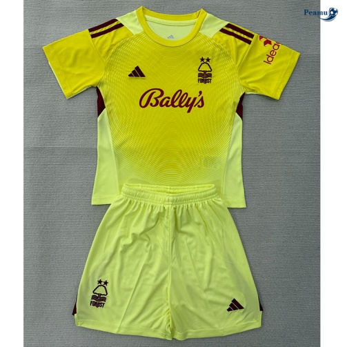 Maillot foot Nottingham Forest Enfant Gardien De But Jaune 2025-2026