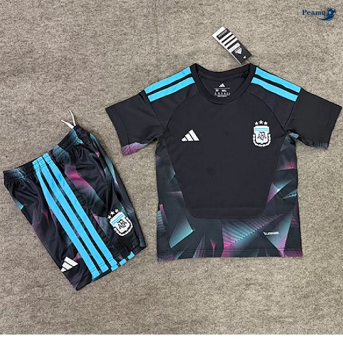 Maillot foot Argentine Enfant Gardien De But Noir 2026-2027
