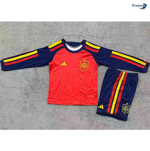 Maillot foot Espagne Enfant Domicile Manche Longue 2026-2027