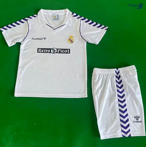 Maillot foot Rétro Real Madrid Enfant Domicile 1988-90