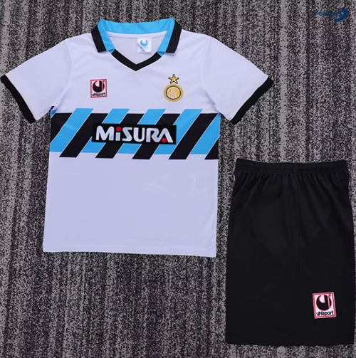 Maillot foot Rétro Inter Milan Enfant Exterieur 1990-91