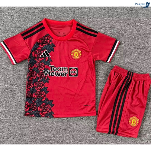 Maillot foot Manchester United Enfant Training rouge 2025-2026