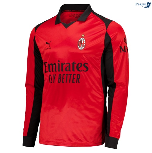 Maillot foot AC Milan Manche Longue rouge 2026-2027