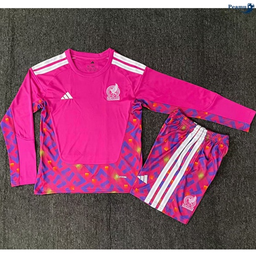 Maillot foot Allemagne Enfant Gardien de but Manche Longue orange 2026-2027