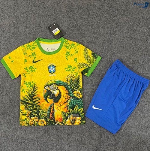 Maillot foot Brésil Enfant Special Jaune 2026-2027