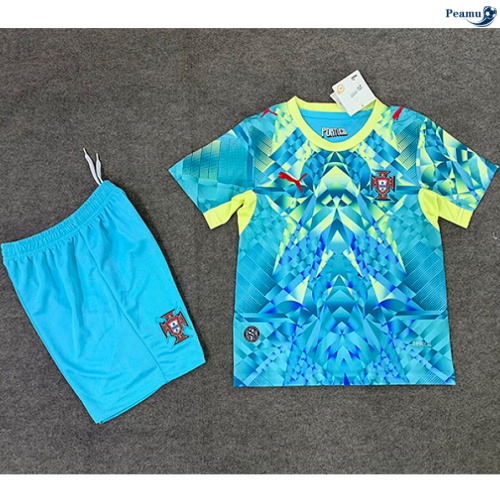 Maillot foot Portugal Enfant Gardien de but vert 2026-2027