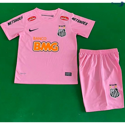 Maillot foot Retro Santos Enfant Rose 2013