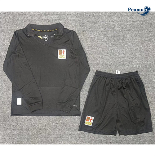 Maillot foot AC Milan Enfant Gardien De But Manche Longue Noir 2024-2025 peamu 3125