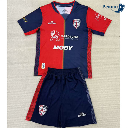 Maillot foot Cagliari Enfant Domicile 2024-2025 peamu 3127