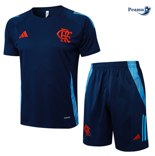 Maillot Kit Entrainement Flamengo + Shorts bleu royal 2024-2025 peamu 3599