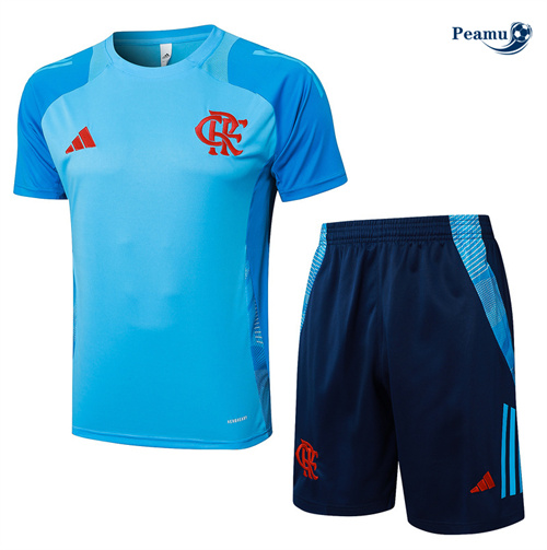 Maillot Kit Entrainement Flamengo + Shorts bleu 2024-2025 peamu 3600