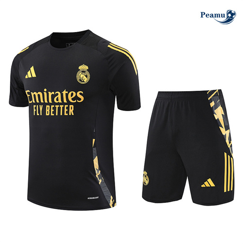Maillot Kit Entrainement Real Madrid + Shorts noir 2024-2025 peamu 3607