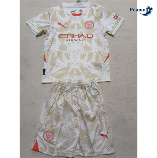 Maillot foot Manchester City Enfant Gardien De But 2024-2025 peamu 3118